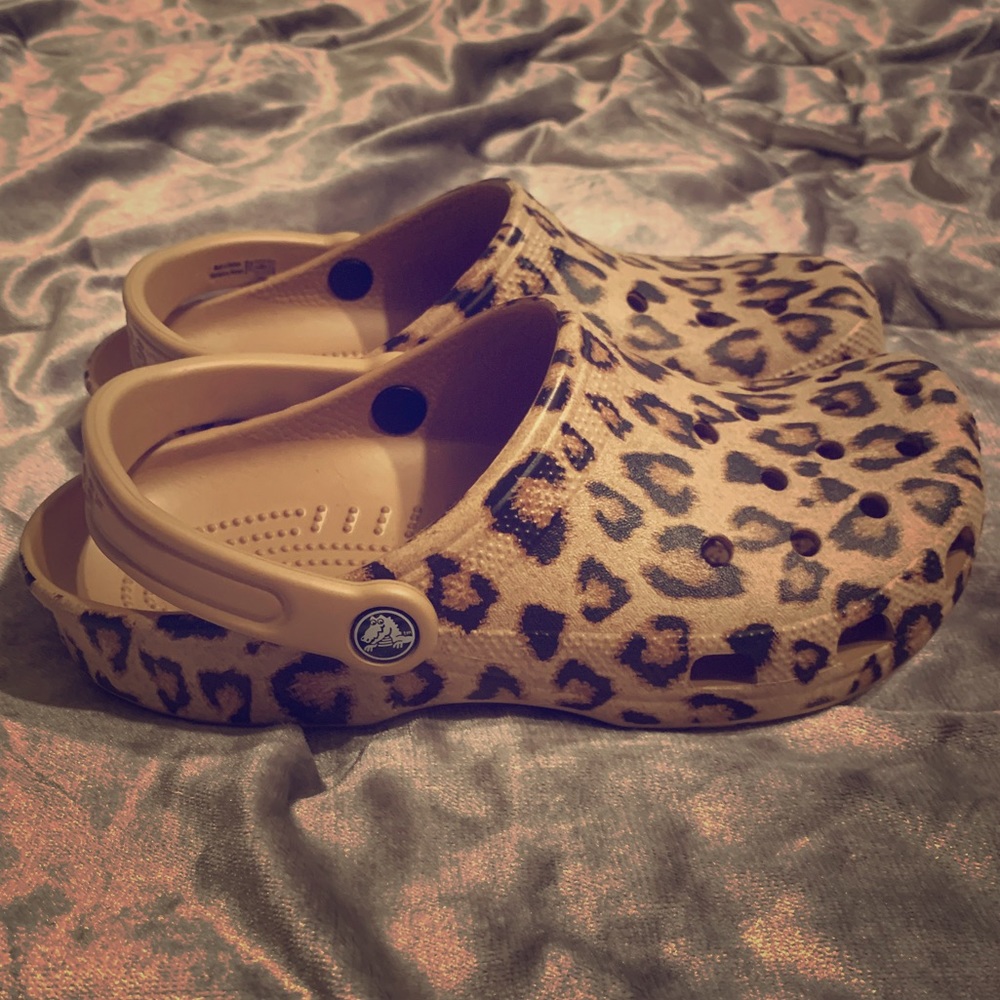 Leopard Crocs